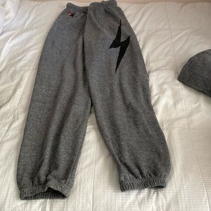 Aviator Nation Thunderbolt Gray sweatpants Size XL